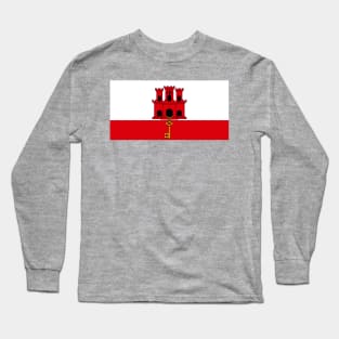 Flag of Gibraltar Long Sleeve T-Shirt